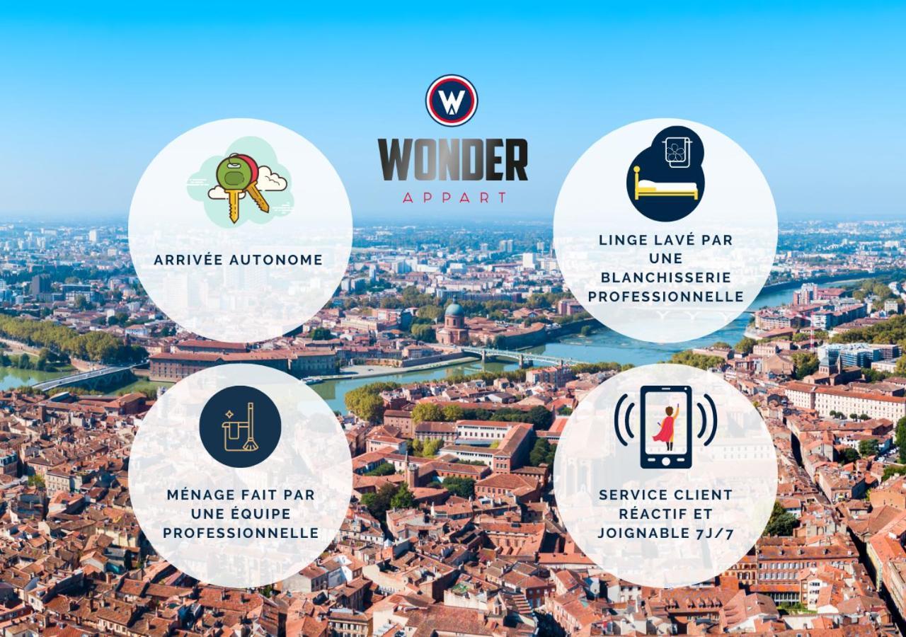 404 - Wonder Appart - Vue Garonne - Tolosa Esterno foto